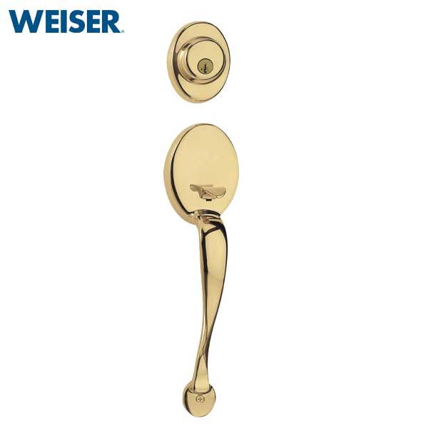 Weiser - Augusta x Troy Handleset - Singl Cyl - US3 - Polished Brass - Grade 2 - UHS Hardware