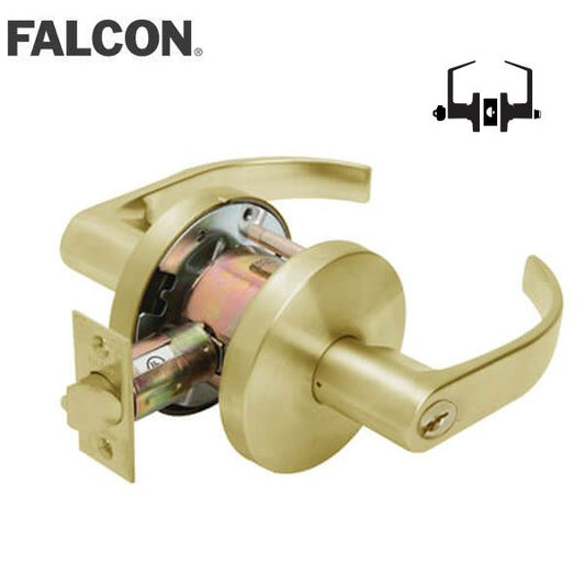 Falcon - W511PD-Q - Commercial Lever Handle - Quantum Levers - 605 -Bright Brass - Entry / Office - Grade 2 - UHS Hardware