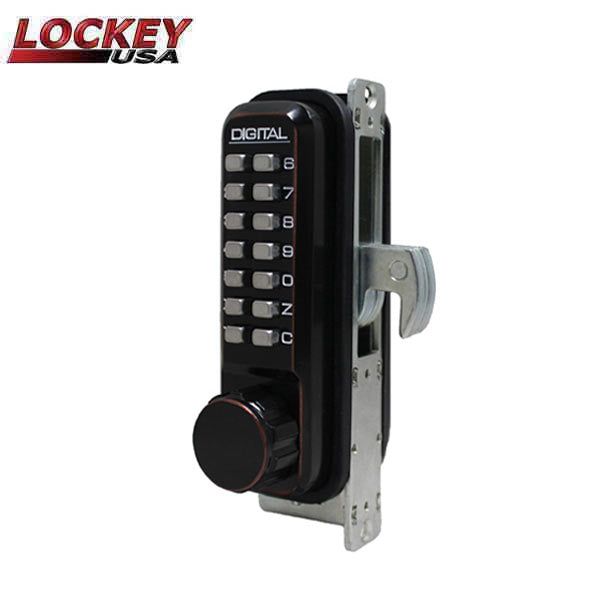 Lockey - 2950-DC - Narrow Stile - Mechanical Keypad - Keyless Hook Bolt Lock - Double Combination - UHS Hardware