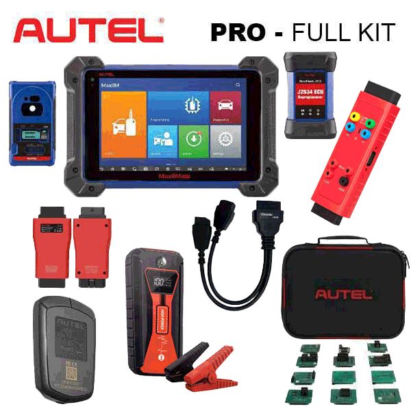 Autel Maxiim IM608 Pro Key Programmer & Advanced Diagnostics Device Bundle -- IM608PRO - IMKPA - G BOX2 - APB112 Chrysler 12+8 Cable - 18,000MAh Battery & Jump Starter (Limited Offer) - UHS Hardware
