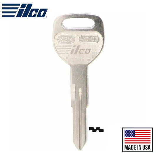 HD103-NP HONDA AUTO Key Blank - ILCO - UHS Hardware