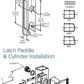 Adams Rite - 4510 -  Standard Duty Deadlatch - 1-1/8" Backset - LH /RHR - Mortised 4-5/8" - FLT/ST - Flat Faceplate - Aluminum - Metal Door - UHS Hardware