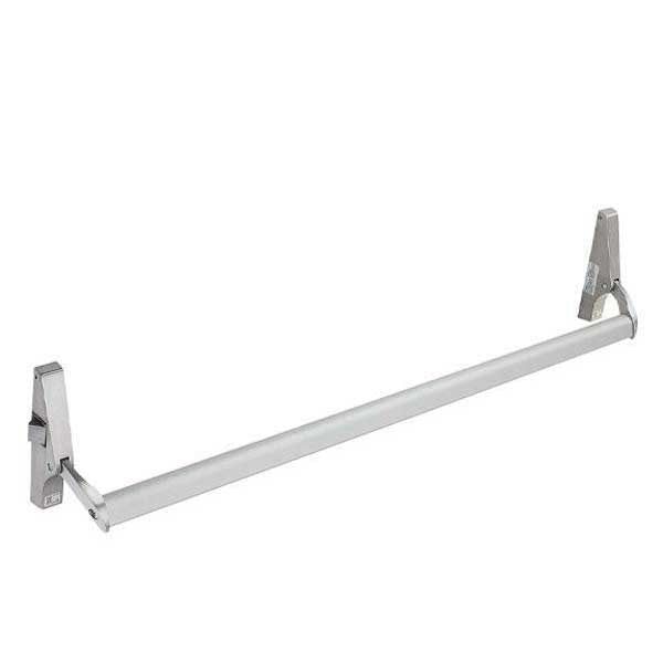 Commercial Grade 1 - Cross Bar Panic Exit Device For Glass Doors - Aluminium 42" - RH - UHS Hardware