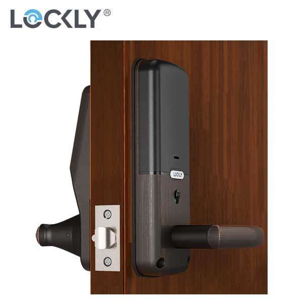 Lockly - PGD628VB - Secure Biometric Electronic Lever Set Latch - Bluetooth - Venetian Bronze - UHS Hardware