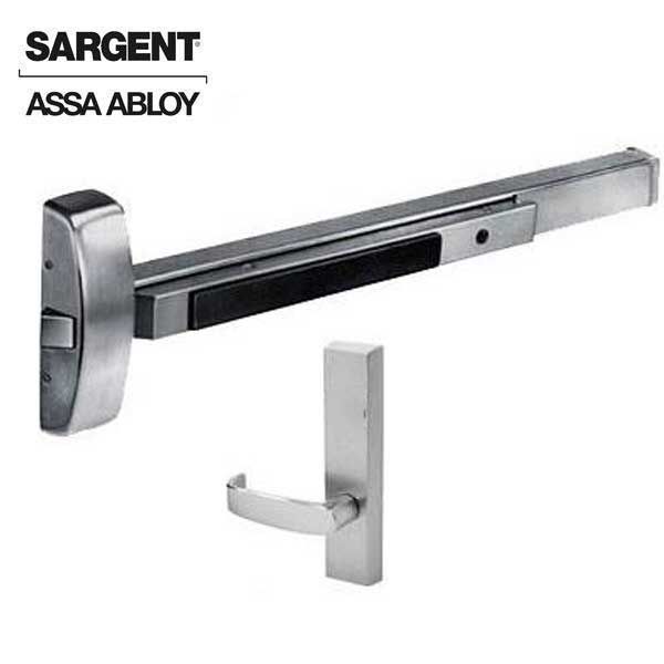 Sargent - 8815F ETL - Rim Exit Device with Trim Lever - 32D -  Aluminum Finish - Passage - 36" - UHS Hardware