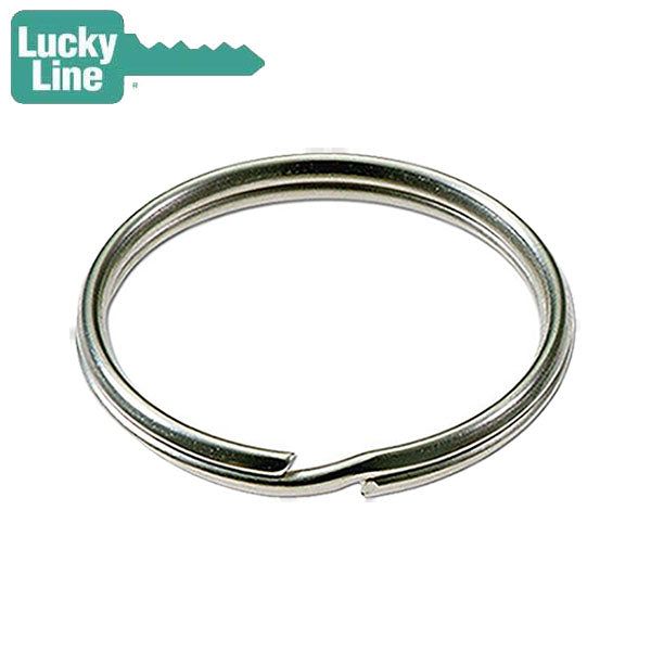 LuckyLine - 76602 - 1-1/4" Split Key Rings - Nickel-Plated Tempered Steel - 2 Pack - UHS Hardware