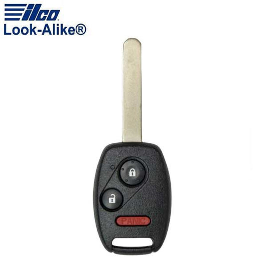 2007-2015 Honda / 3-Button Remote Head Key / PN: 35111-SWA-306 / MLBHLIK-1T (AFTERMARKET) - UHS Hardware