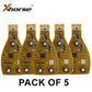 5 x Xhorse Mercedes Fobik - VVDI BE Key PCB Board (315 MHz - 433 MHz) for VVDI MB Programmer - Yellow PCB (Xhorse) (Pack of 5)