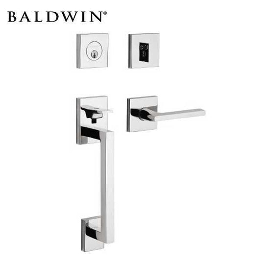 Baldwin Estate - 85390.LENT - Minneapolis Sectional Handleset - Singl Cyl - 150 - Satin Nickel - Grade 2 - LH - UHS Hardware