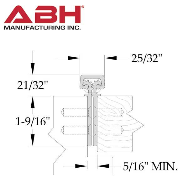 ABH - A110 - Continuous Gear Hinge - Full Mortise - 81" length - Clear Aluminum - Grade 1 - UHS Hardware