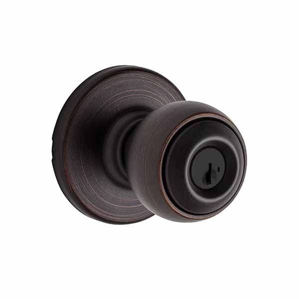 Kwikset - 400 - Polo Knob - Round Rose - 11P - Venetian Bronze - Entrance - SC1 Schlage - SmartKey Technology - Grade 3 - UHS Hardware