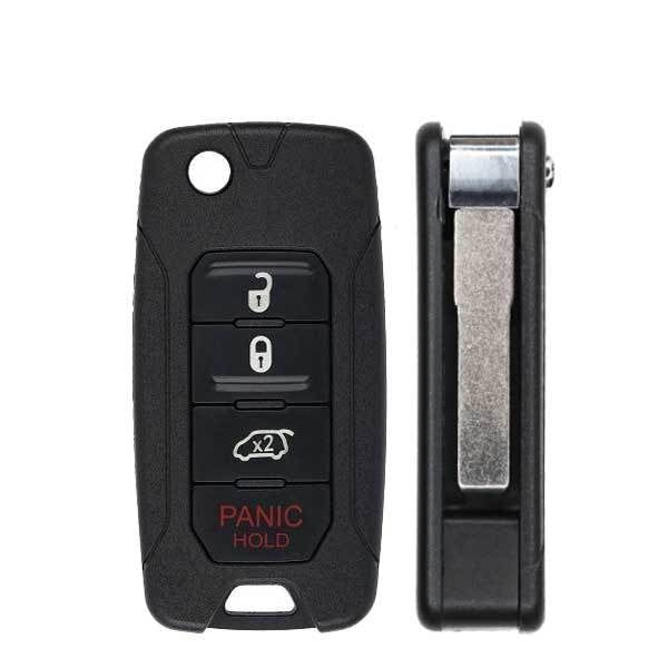 2015-2018 Jeep Renegade / 4-Button Flip Key / PN: FI5-AM433TX / 2ADFTFI5AM433TX (48 AES Chip) (OEM) - UHS Hardware