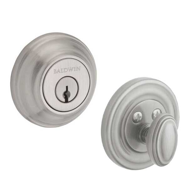 Baldwin Reserve - SC.TRD - Traditional Round Deadbolt - Singl Cyl - 150 - Satin Nickel - Grade 2 - UHS Hardware