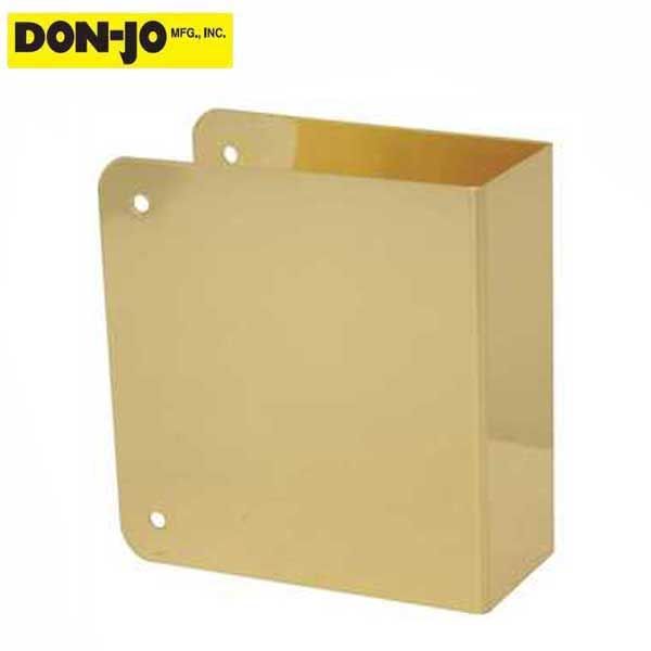 Don-Jo - 80 CW - Wrap Around Blank - 605 - Polished Brass - UHS Hardware