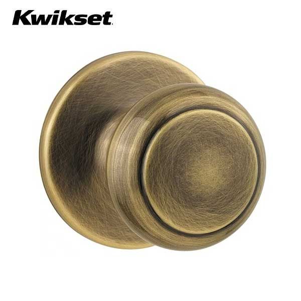 Kwikset - 200CV - Cove Knob - Round Rose - Passage - 5 - Antique Brass - Grade 3 - UHS Hardware