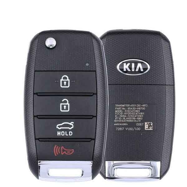 2018-2020 Kia Rio / 4-Button Flip Key / PN: 95430-H9700 / NYOSYEC4TX1611 (433 Mhz) (OEM) - UHS Hardware