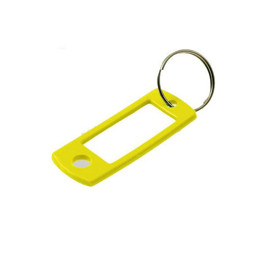 LuckyLine - 16980 - Key Tag with Ring - Yellow - UHS Hardware