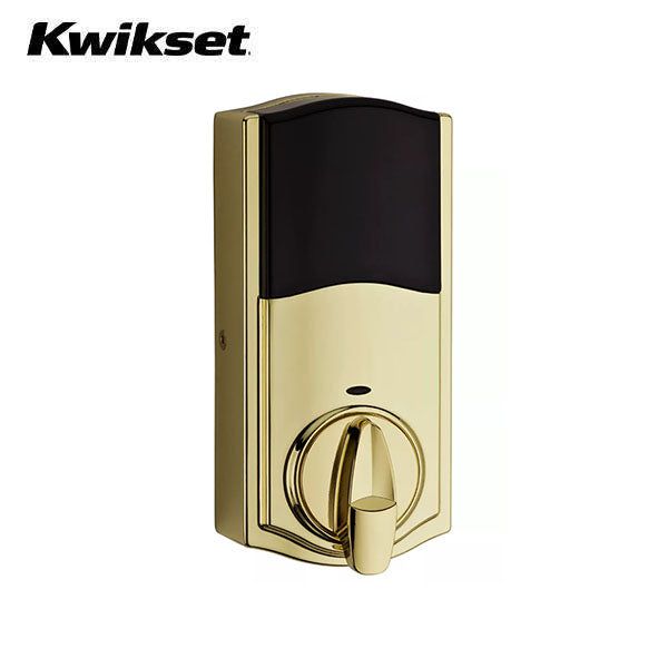 Kwikset - 916 - SmartCode Traditional Electronic Deadbolt - with Zigbee Technology - L03 - Lifetime Polished Brass - Grade 2 - UHS Hardware