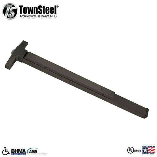 TownSteel - ED6500 - Narrow Stile Panic Exit Device Push Bar - 48" - Oil-Rubbed Bronze -  Grade 1 - UHS Hardware