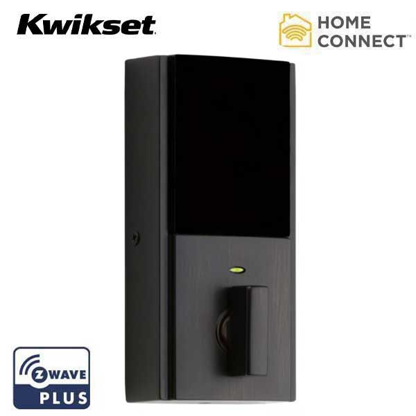 Kwikset - 914CNT - Signature Series Contemporary Electronic Deadbolt - 11P - Venetian Bronze - SmartKey Technology - Grade 2 - UHS Hardware