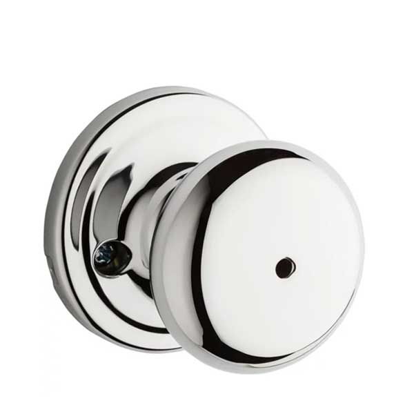 Kwikset - 730H - Hancock Knob - Round Rose  Privacy - 26 - Polished Chrome - Grade 2 - UHS Hardware