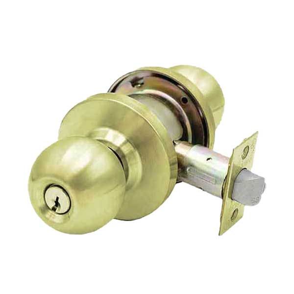 Commercial Door Knob Set - 2-3/4” Standard Backset - Polished Brass - Storeroom - Grade 2 - UHS Hardware