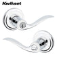 Kwikset - 740TNL - Tustin Lever - Round Rose - Entry - 26 - Polished Chrome - SmartKey Technology - Grade 2 - UHS Hardware