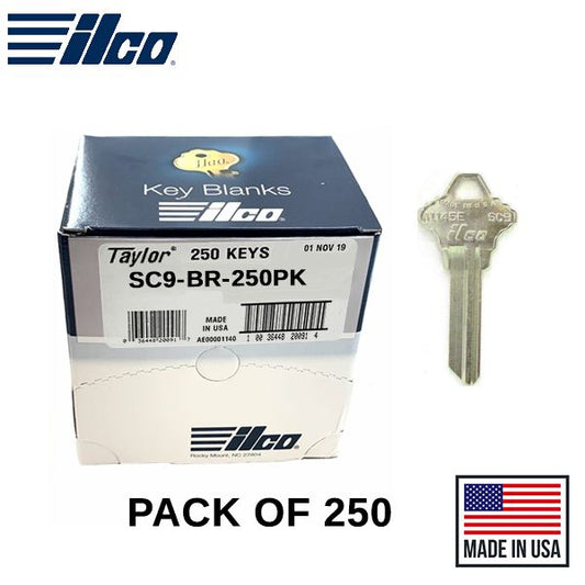 SC9-BR SCHLAGE Key Blank 250 Pack -  ILCO - UHS Hardware