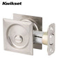 Kwikset - 93350 - Square  Pocket Door Lock - Privacy - 15 - Satin Nickel - UHS Hardware