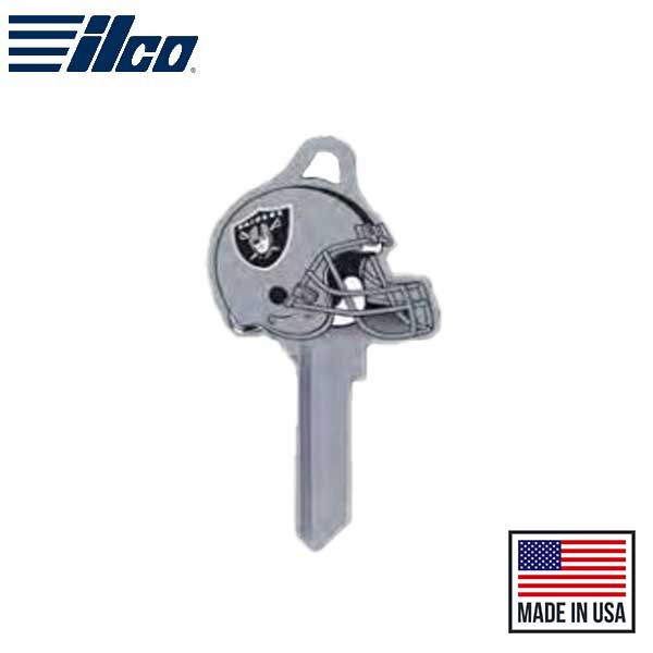 ILCO - NFL TeamKeys - Helmet Edition - Key Blank - Las Vegas Raiders - KW1 (5 Pack) - UHS Hardware