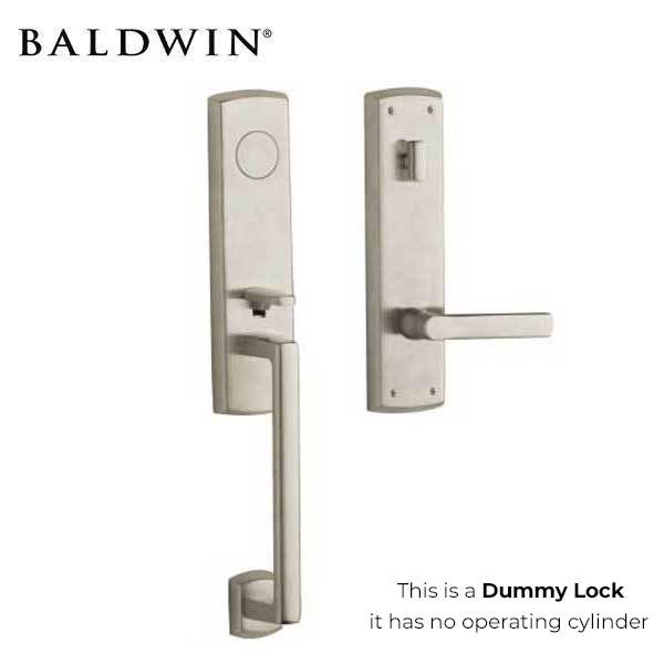 Baldwin Estate - 85387.RFD - Soho Lever Handleset - Full Dummy - 056 - Lifetime Satin Nickel - Grade 2 - RH - UHS Hardware