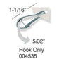 LuckyLine - 25900 - Square Slotted Cabinet Tags - With Hook - White - (20 Pack) - UHS Hardware