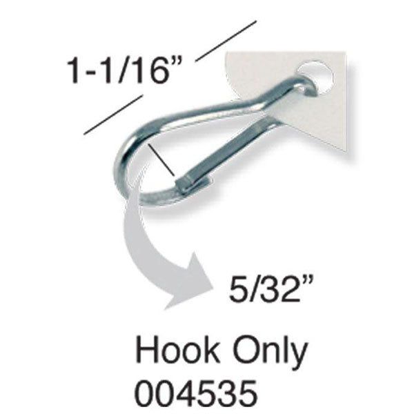 LuckyLine - 25900 - Square Slotted Cabinet Tags - With Hook - White - (20 Pack) - UHS Hardware