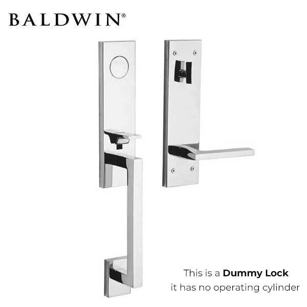 Baldwin Estate - 85391.LFD - Minneapolis 3/4 Escutcheon Handleset - Full Dummy - 150 - Satin Nickel - Grade 2 - LH - UHS Hardware