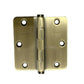 Baldwin - 1435.050.I - 1/4" Radius Corner Hinge - 3.5" x 3.5" - 050 - Satin Brass & Black - UHS Hardware