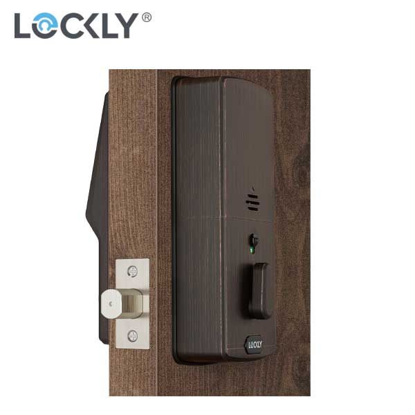 Lockly - PGD728WVB - Secure PRO Biometric Electronic Deadbolt - Fingerprint Reader - Bluetooth - WiFi Hub - Venetian Bronze - UHS Hardware