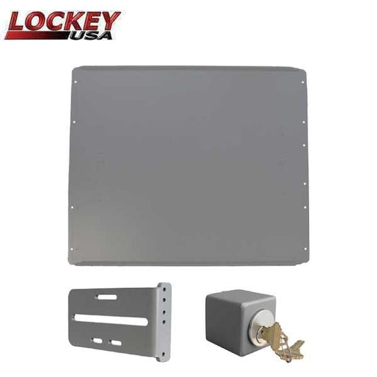 Lockey - PS50S - Standard Panic Shield Safety Kit - With Keyed Gate Box - Black - UHS Hardware