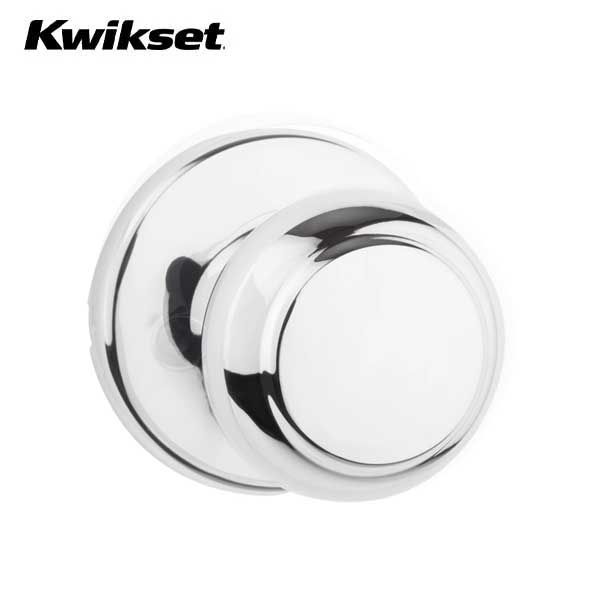 Kwikset - 200CV - Cove Knob - Round Rose - Passage - 26 - Polished Chrome - Grade 3 - UHS Hardware