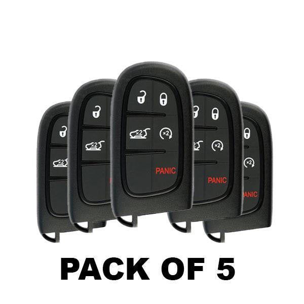 5 x 2014-2021 Jeep Cherokee / 5-Button Smart Key / GQ4-54T / (Bundle of 5) - UHS Hardware