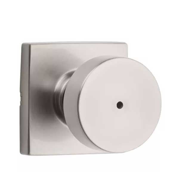 730PSK - Pismo Knob - Square Rose - Privacy - 15 - Satin Nickel - UHS Hardware