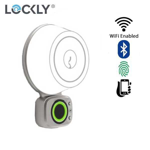 Lockly - PGD7A - Access Touch For Deadbolts - Fingerprint Reader - Bluetooth - Satin Nickel - UHS Hardware