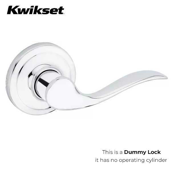 Kwikset - 788TNL - Tustin Lever Set - Round Rose - Half Dummy - 26 - Polished Chrome - Grade 2 - RH - UHS Hardware