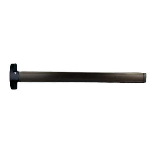 First Choice - 3692 - Concealed Vertical Rod Exit - Cylinder Prep Kit without Key Cylinder - Aluminum/Dark Bronze/Black Anodized Finish - 36" - UHS Hardware