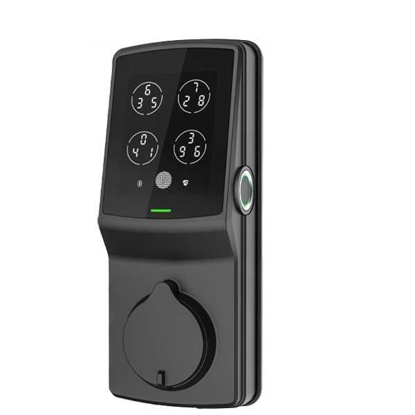 Lockly - PGD728WP - Secure PRO Biometric Electronic Deadbolt - Fingerprint Reader - Bluetooth - WiFi Hub - Fire Rated - Matte Black - UHS Hardware