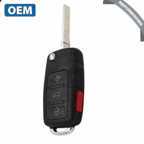 2012-2018 Volkswagen  / 4-Button Remote Flip Key / PN: 5KO837202BJ / NBGFS93N (OEM) - UHS Hardware