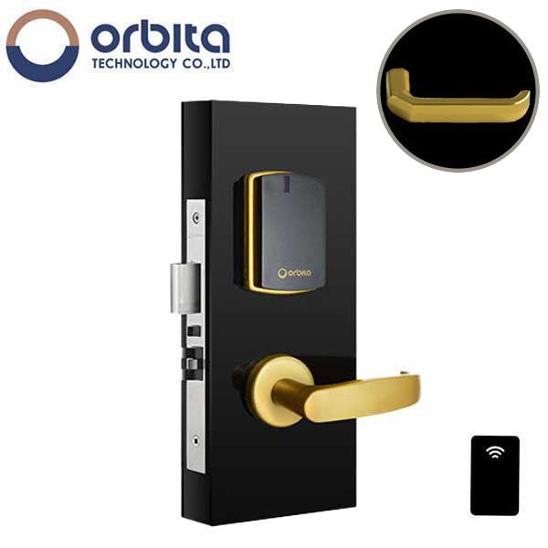 Orbita - S3072 - Mortise Hotel Lock - SPLIT Design - RFID - Hidden Cylinder - Optional Lever Style - 6 VDC - Optional Finish - Grade 2 - UHS Hardware