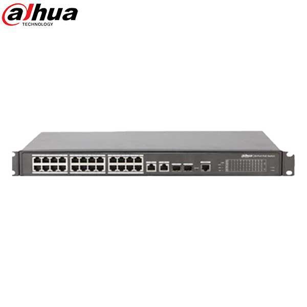 Dahua / PoE Ethernet Switch / 16-Port / 250m PoE / 100-240 VAC / 240W / Managed / PFS4218-16ET-240 - UHS Hardware