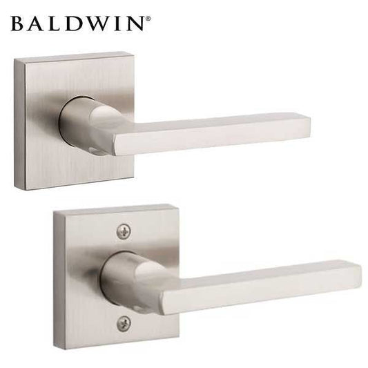 Baldwin Reserve - PS.SQU.CSR - Contemporary Square Lever - Square Rose - 150 - Satin Nickel - Passage - Grade 2 - LH - UHS Hardware