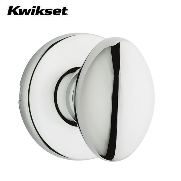 Kwikset - 200AO - Aliso Knob - Round Rose - 26 - Polished Chrome - Passage - Grade 3 - UHS Hardware