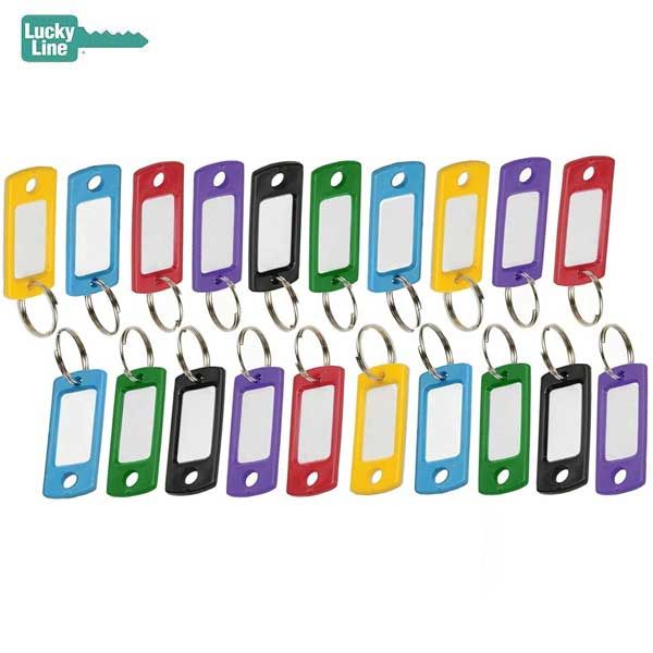 LuckyLine - 16975 - Key Tag with Ring - Assorted Colors - 75 Pack - UHS Hardware